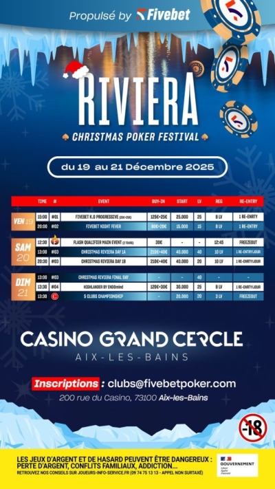Riviera Monthly Festival Décembre